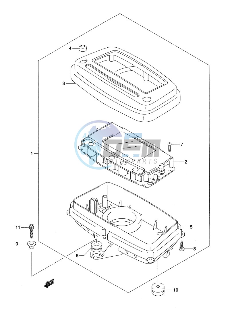 SPEEDOMETER (LT-A500XPL2 P17)