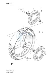 DL 650 V-STROM EU-UK drawing FRONT WHEEL