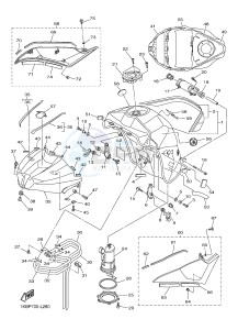 YZF-R1B 1000 (1KBP) drawing FUEL TANK