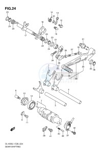 DL1000 (E28) V-Strom drawing GEAR SHIFTING