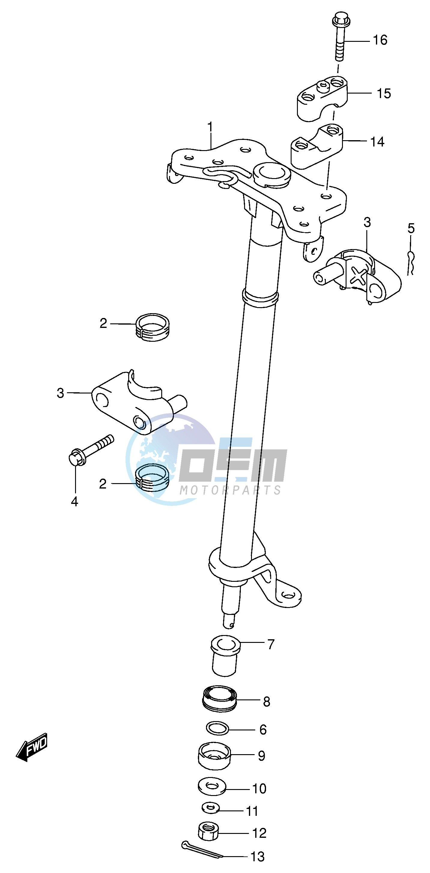 STEERING SHAFT (MODEL Y K1 K2)