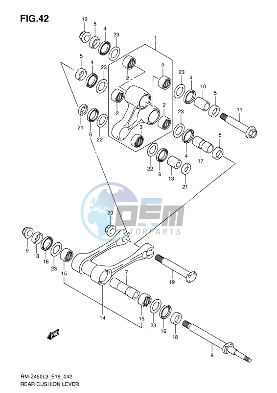 REAR CUSHION LEVER