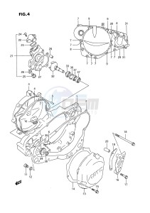 RM250 (E3) drawing CRANKCASE COVER (MODEL P)