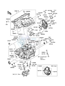 NINJA_ZX-10R ZX1000JCF FR XX (EU ME A(FRICA) drawing Crankcase