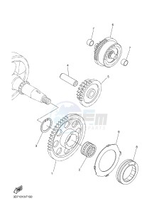 WR250R (BN32 BN31 BN33) drawing STARTER CLUTCH