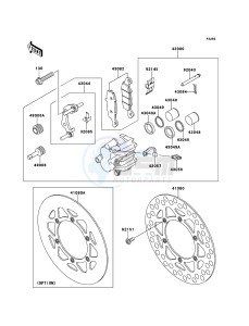 KX85/KX85-<<II>> KX85ACF EU drawing Front Brake