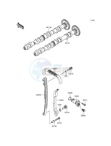 Z800 ABS ZR800DGF UF (UK FA) XX (EU ME A(FRICA) drawing Camshaft(s)/Tensioner