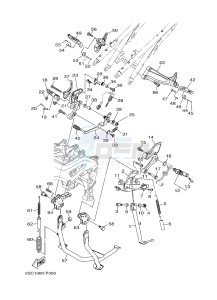 MT09TRA MT-09TRA TRACER 900 (2SCB) drawing STAND & FOOTREST