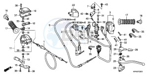 TRX420FPEC drawing HANDLE LEVER/SWITCH/CABLE