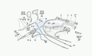 California 1100 Jackal Jackal drawing Handlebar - controls