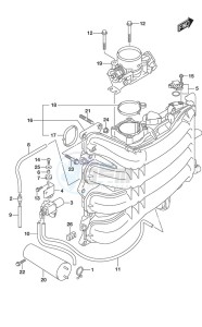 DF 200AP drawing Intake Manifold/Throttle Body