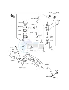 ER-6N ER650EEF XX (EU ME A(FRICA) drawing Rear Master Cylinder