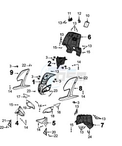 FIGHT 4 50 4T PURE drawing COWLING FRONT