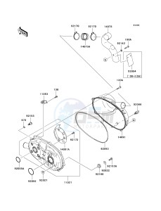 KAF 400 A [MULE 610 4X4] (A6F-AF) AAF drawing CONVERTER COVER