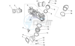 Griso S.E. 1200 8V drawing Throttle body