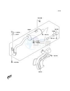 KFX50 KSF50-A3 EU drawing Muffler(s)