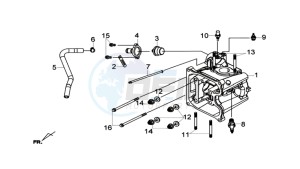 GTS 300i ABS drawing CYLINDER HEAD CPL