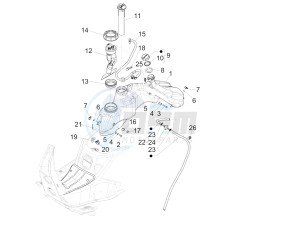 SUPER GTS 125 4T 3V IE NOABS E2-E3 (APAC) drawing Fuel tank