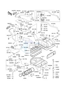 ZX 1100 D [NINJA ZX-11] (D4-D6) [NINJA ZX-11] drawing AIR CLEANER