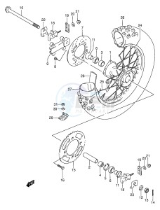 RM80 (P3-P28) drawing REAR WHEEL