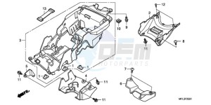 CBR1000RA9 Korea - (KO / ABS) drawing REAR FENDER (CBR1000RA)