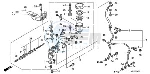 CBR1000RRB drawing FR. BRAKE MASTER CYLINDER (CBR1000RR)