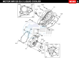 RS3-125-NAKED-ORANGE drawing CLUTCH COVER  EURO3