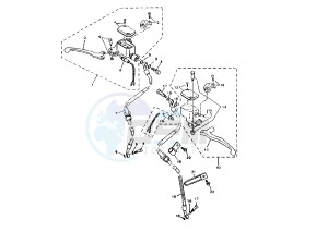 YP E MAJESTY 180 drawing BRAKE SYSTEM