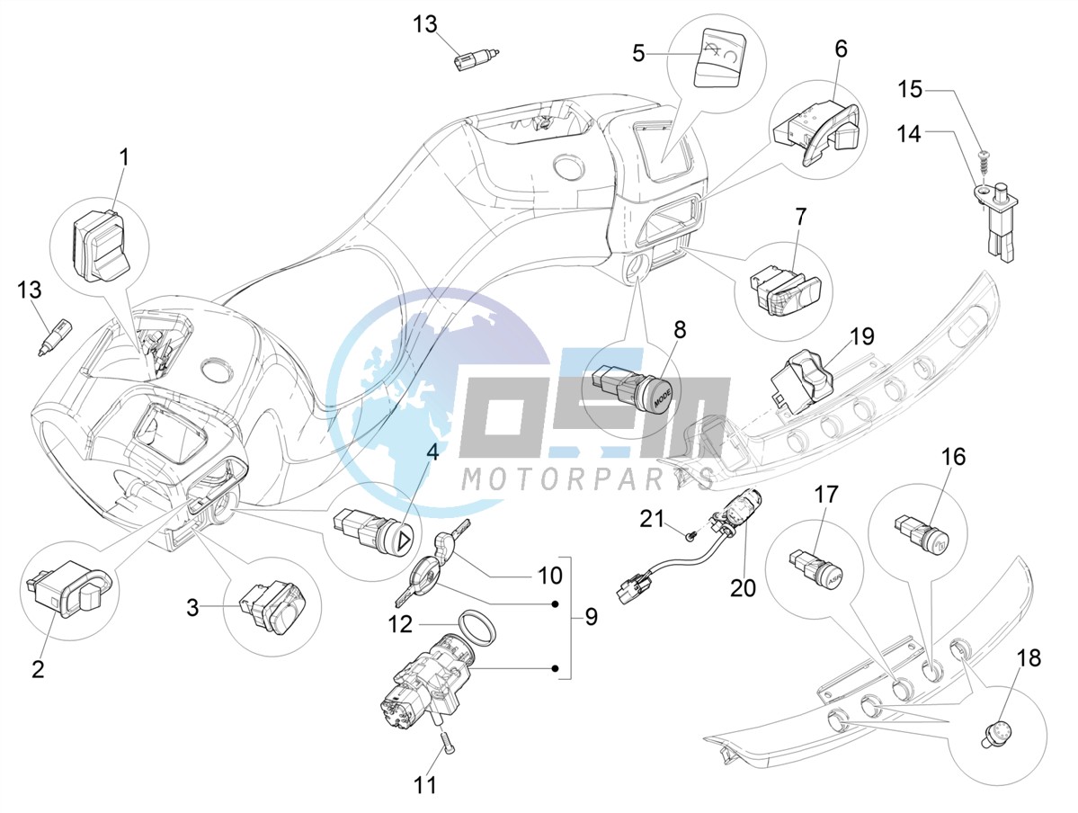 Selectors - Switches - Buttons