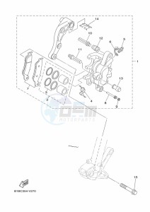 YZ125 (B0VB) drawing FRONT BRAKE CALIPER