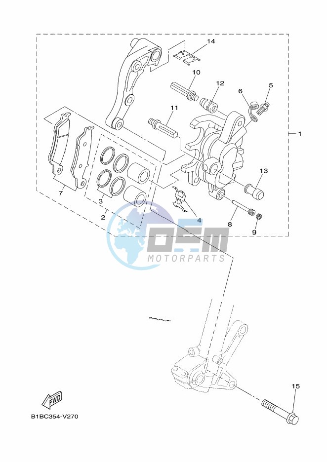 FRONT BRAKE CALIPER