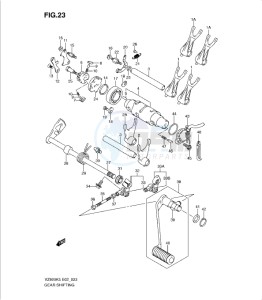 VZ800K9 drawing GEAR SHIFTING