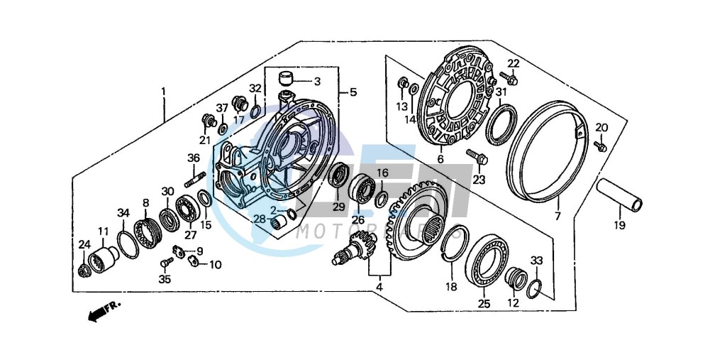 FINAL DRIVEN GEAR (ST1100L/M/N/P/R)