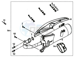 ORBIT III 50 25KMH (L8) NL drawing EXHAUST