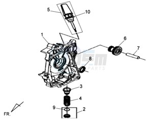 ALLO 50 25 KMH drawing CRANKCASERIGHT