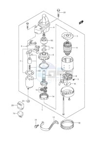 DF 9.9 drawing Starting Motor