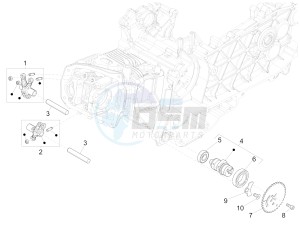 SPRINT 125 4T 3V IGET E2 ABS (APAC) drawing Rocking levers support unit