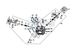 ALLO 50 (25 KM/H) (AJ05WA-NL) (L8-M0) drawing CYLINDER HEAD / ALLO 50 (25 KM/H) (AJ05WA-NL) (L8-M0)