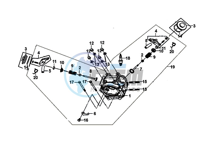 CYLINDER HEAD / ALLO 50 (25 KM/H) (AJ05WA-NL) (L8-M0)