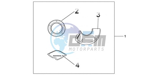 CARBON CRANKCASE COVER SET