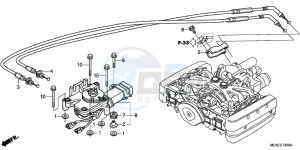 GL1800D GoldWing - GL1800-D UK - (E) drawing REVERSE SHIFT ACTUATOR