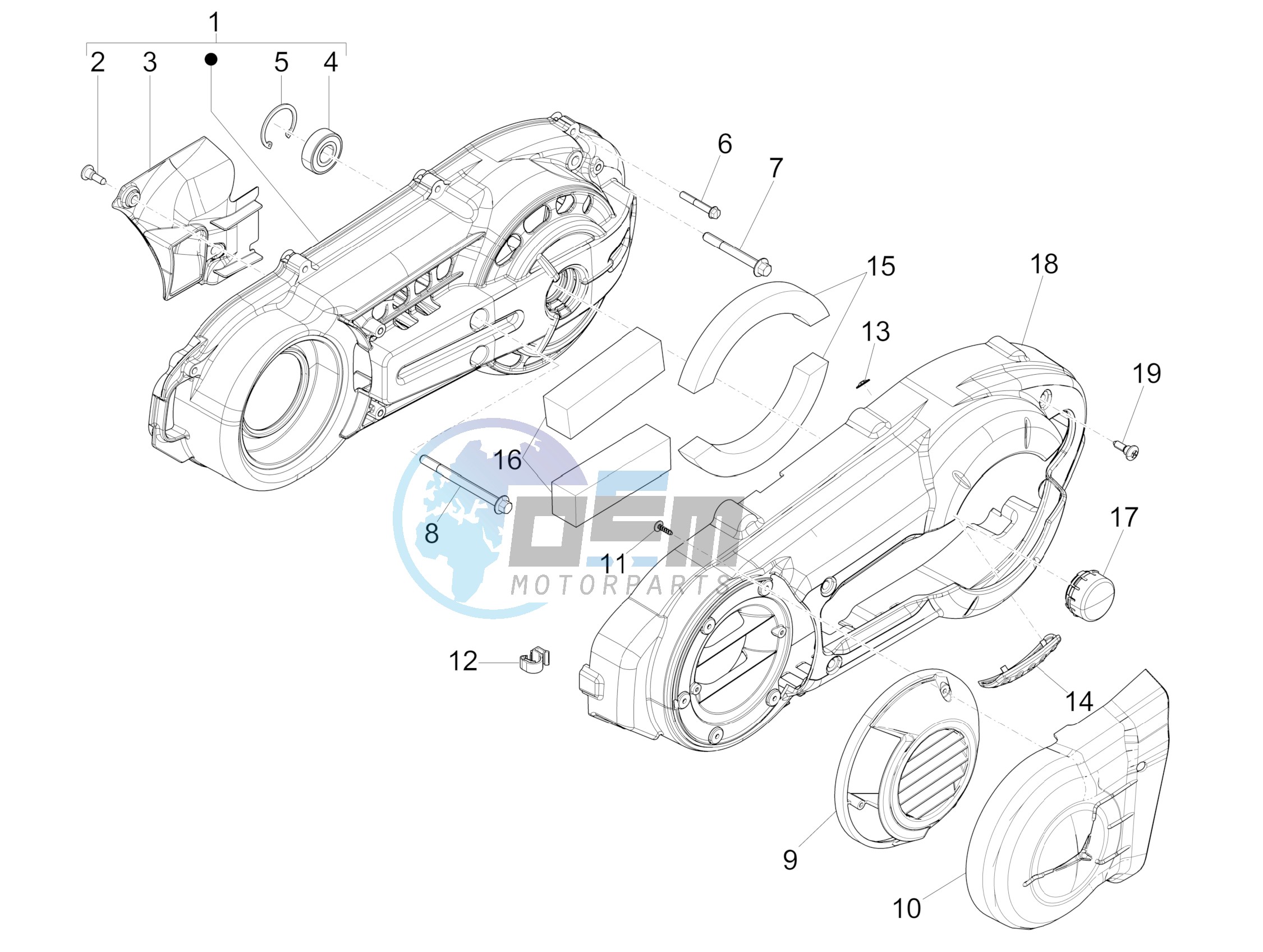 Crankcase cover - Crankcase cooling