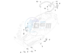 Sprint 125 4T 3V ie (APAC) (CAPH, EX, RK, TW, VT) drawing Side cover - Spoiler