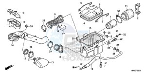 TRX680FAH Europe Direct - (ED) drawing AIR CLEANER