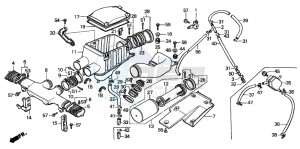 TRX350 FOURTRAX drawing AIR CLEANER