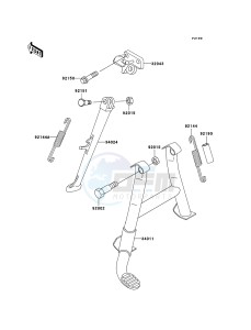 ZZR600 ZX600E6F GB XX (EU ME A(FRICA) drawing Stand(s)