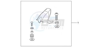 CBR1000RA9 UK - (E / ABS MKH MME) drawing CARBON FIBER HUGGER