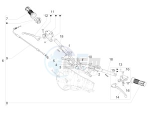 Primavera 50 4T-4V (EMEA) drawing Handlebars - Master cil.