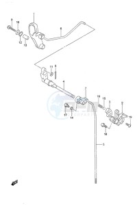 DF 9.9B drawing Clutch Rod Non-Remote Control