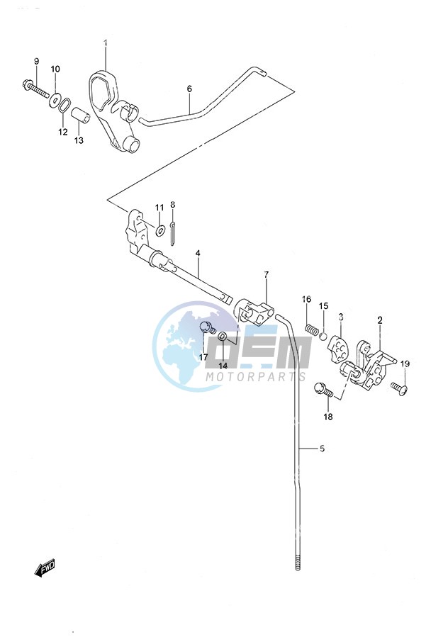 Clutch Rod Non-Remote Control